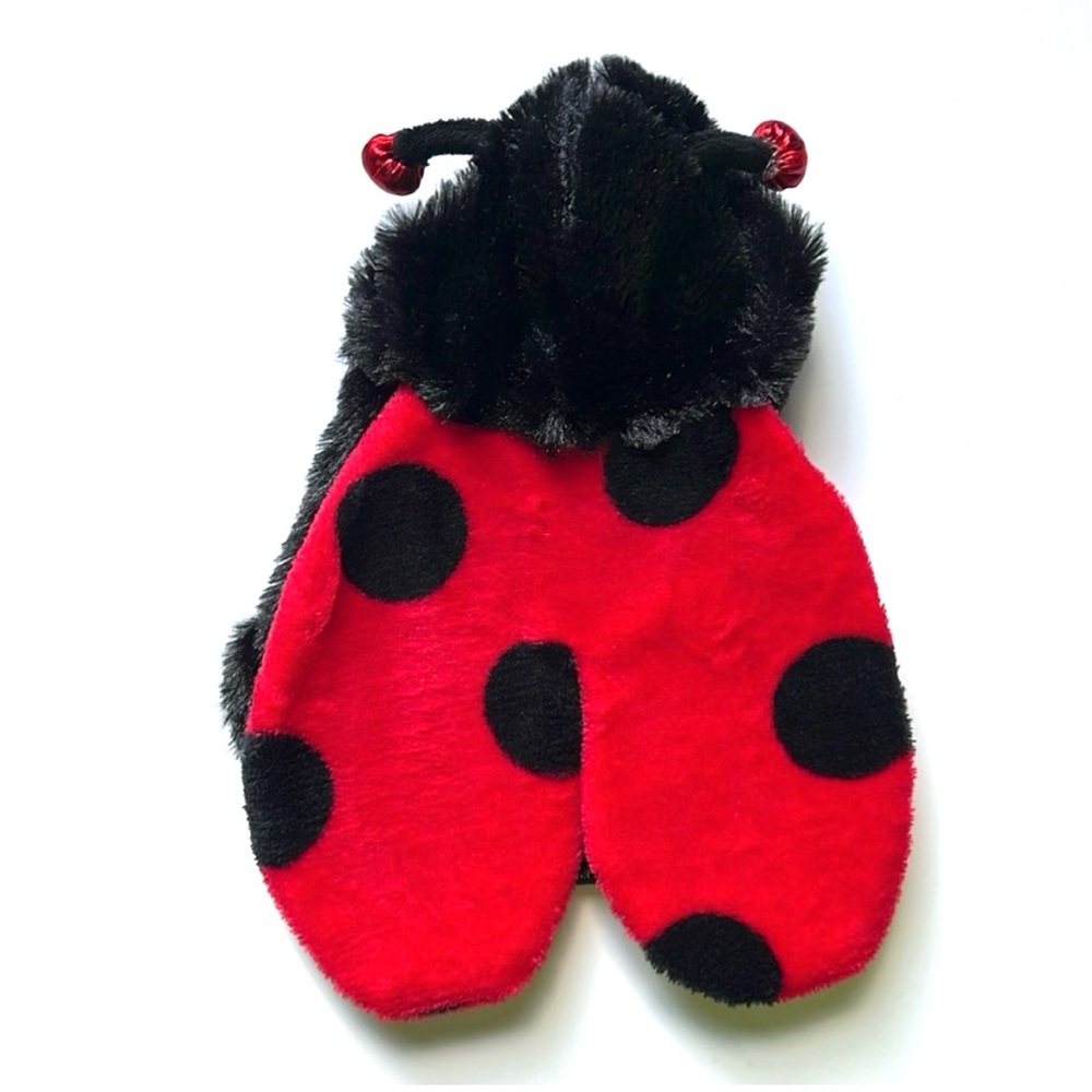 NWOT Lady Bug w/attached Antenna Hood: XS size for Small Dogs